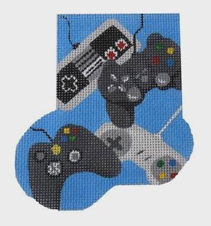 Gaming Mini Stocking by A. Bradley Needle Arts (thumbnail)