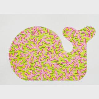 Green Whale with Pink Coral by Kate Dickerson Needlepoint Collections (thumbnail)