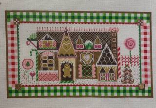 Gingerbread Cottage w/ Gingham Border by Edie and Ginger (via CBK) (thumbnail)