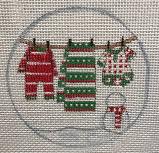 Baby Christmas clothes on line by Alice Peterson (thumbnail)