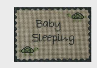 Turtle Baby Sleeping Sign by J. Childs Designs (thumbnail)