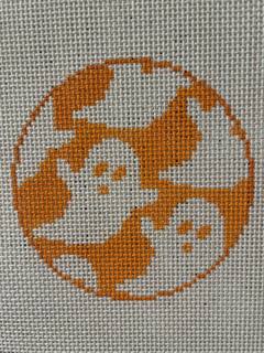 Orange White Ghosties by JP Needlepoint (thumbnail)
