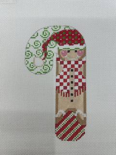 Red Gingerbread Candy Cane by Danji Designs (thumbnail)