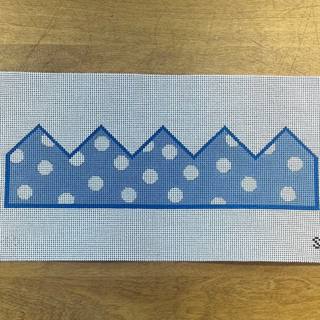 Maddie Sweet · Birthday Crown-Blue Dots by The Gingham Stitchery (thumbnail)