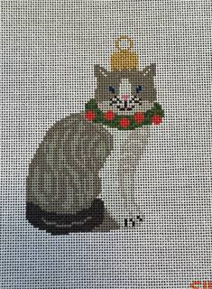 Cat Ornament by Stitching with Stacey (thumbnail)