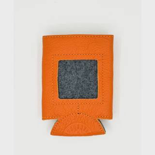 Orange Leather Can Cozy by Evergreen Needlepoint (thumbnail)
