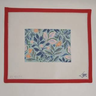 Aqua Floral Pattern by Blueberry Point Canvas (thumbnail)