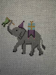 Party Animal - Elephant by Stitch Style Needlepoint (thumbnail)