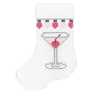 Pink Lady with Cherry Mini Stocking by J. Childs Designs (thumbnail)