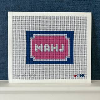 Bracket Frame Mahjong Insert- navy, pink, lilac by Love MHB Studio (thumbnail)
