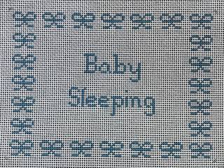 Baby Sleeping with Bows-blue by Poppy's Designs (thumbnail)