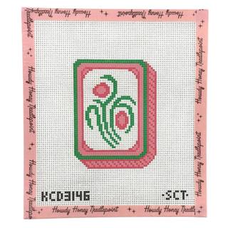 Pink Mahjong Tile by KCN Designers (thumbnail)