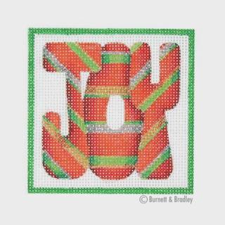 square ornament, JOY by Burnett and Bradley (thumbnail)