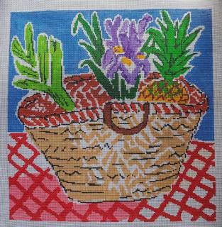 Le Panier with Stitch Guide by Stitch Style Needlepoint (thumbnail)