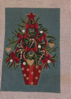 Red Bow Xmas Tree by Alice Peterson (thumbnail)