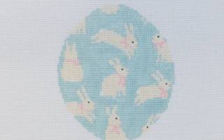 Bouncing Bunnies by La Fete Needlepoint (thumbnail)