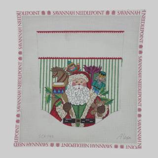 Santa Stocking Cuff - Boy by Alexa Needlepoint Designs (thumbnail)