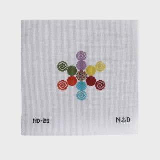 Sprinkle Candy Snowflake Canvas by Nash and Daughter (thumbnail)