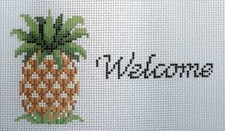 Welcome Pineapple - large by Liz Goodrick-Dillon (Tapestry Tent, via Susan Roberts) (thumbnail)