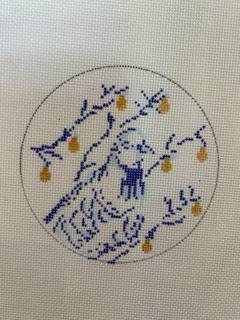 Partridge in Pear Tree - Blue & White Series by The Plum Stitchery (thumbnail)