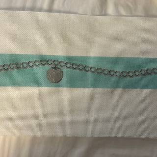 Charm bracelet with single bauble - Tiffany blue and silver by Rachel Donley (thumbnail)