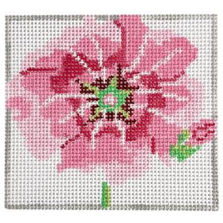 Simply Flowers Hollyhock Coaster by Jean Smith Designs (thumbnail)