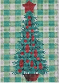 Green Gingham Christmas Tree by The Curious Cowgirl (thumbnail)