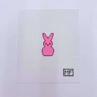 Pink Peep Mini Canvas by M F Needlepoint (thumbnail)