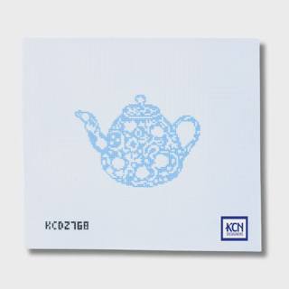 Blue and White Teapot Canvas by KCN Designers (thumbnail)