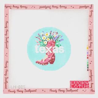 Texas Floral Boot Round by Lucky Lotus (thumbnail)