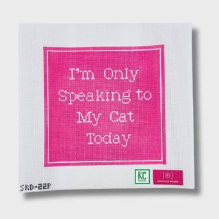 I’m Only Speaking to My Cat Today by Stitch Rock Designs (thumbnail)