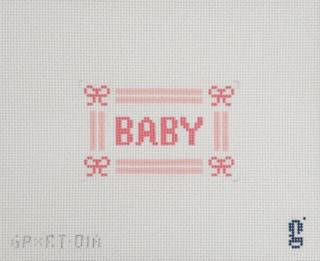 Baby Sign - Pink and Blue by Goodpoint Needlepoint (thumbnail)