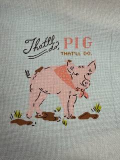 That’ll Do Pig by Kate Dickerson Needlepoint Collections (thumbnail)