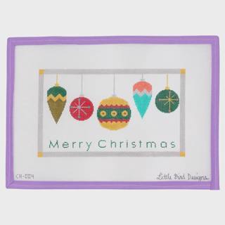 Merry Christmas with Mid-Century Modern Baubles by Little Bird Designs (thumbnail)