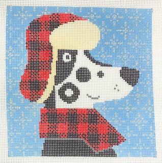 buffalo plaid dog by Lauren Bloch Designs (thumbnail)