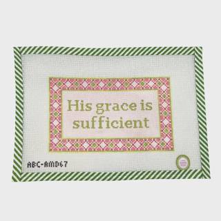 His Grace is Sufficient Canvas by Anna McKenzie Studio (thumbnail)