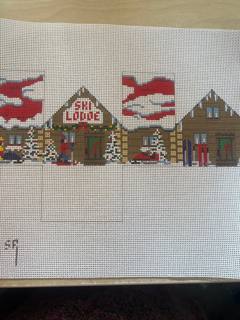 Ski Lodge, 3D Gingerbread House - 13M by Liz Goodrick-Dillon (Tapestry Tent, via Susan Roberts) (thumbnail)