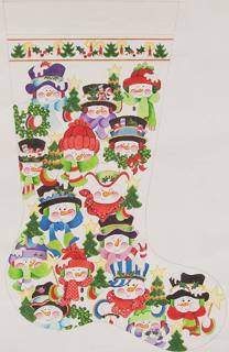 CS344 Santas Stocking Snowman by Strictly Christmas (thumbnail)