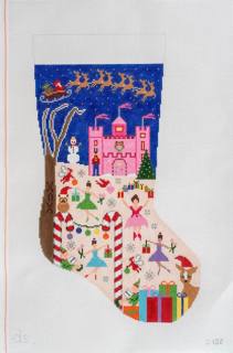 Forest Fairies Stocking - Trunk Show by Doolittle Stitchery (thumbnail)