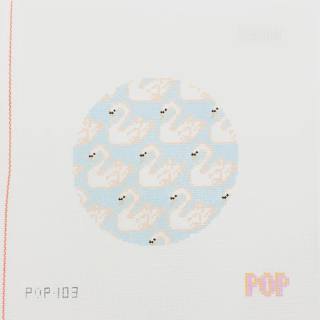 Swan Pattern Round by POP! Needle Arts (thumbnail)
