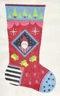 peek-a-book stocking by Prairie Designs (thumbnail)