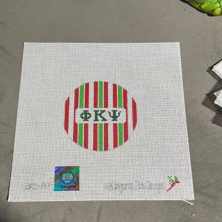 3" round w/stripes-Phi Kappa Psi 3R2-PKP by Kangaroo Paw Designs (thumbnail)