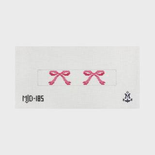 Bow Key Fob - Pink Canvas by Morgan Julia Designs (thumbnail)