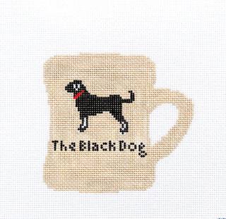 Black Dog Coffee Mug by Penny Linn Designs (thumbnail)
