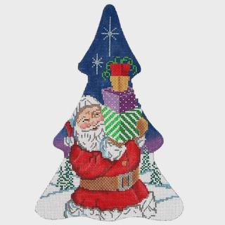 Santa Claus Christmas Tree Shape by Alice Peterson (thumbnail)