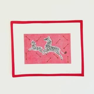 Clutch - Scalamandré Leaping Zebras & Arrows by Kate Dickerson Needlepoint Collections (thumbnail)