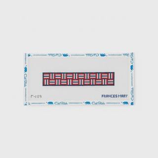 Basketweave Key Fob Red by Frances Mary Needlepoint (thumbnail)