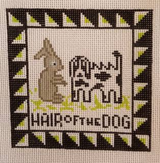 hair of the dog coaster by Griffin Designs (thumbnail)