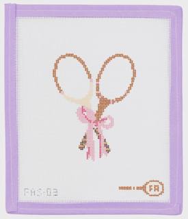 Tennis Rackets with Bow by Frances Abel Studio (thumbnail)