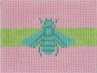 Insert - Gucci Bee on Pink by Kate Dickerson Needlepoint Collections (thumbnail)